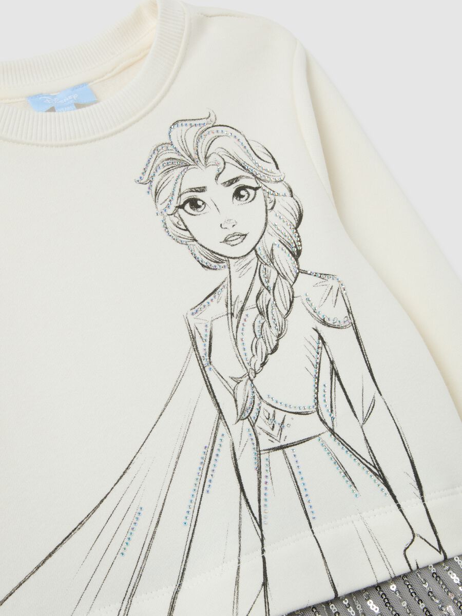 Multicoloured cotton blend girls' dress with regular fit and ruffles_2