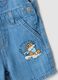 Regular fit baby blue denim cotton dungarees_2
