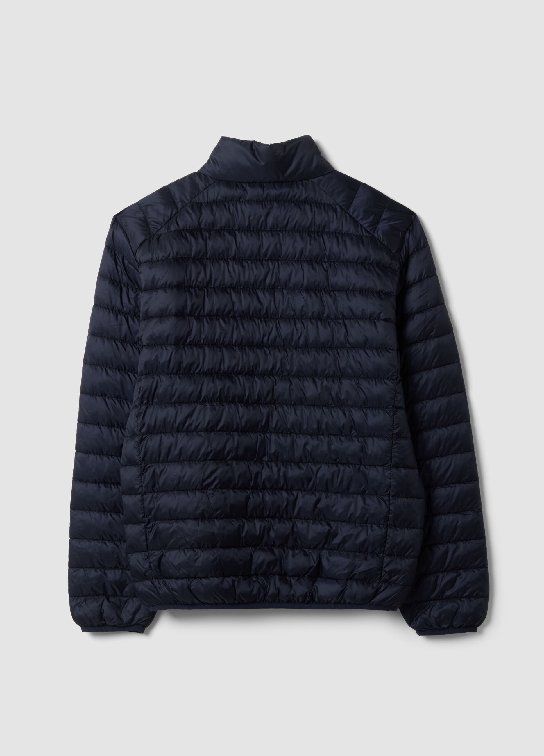 Giubbino Ultralight blu imbottito regular fit con zip