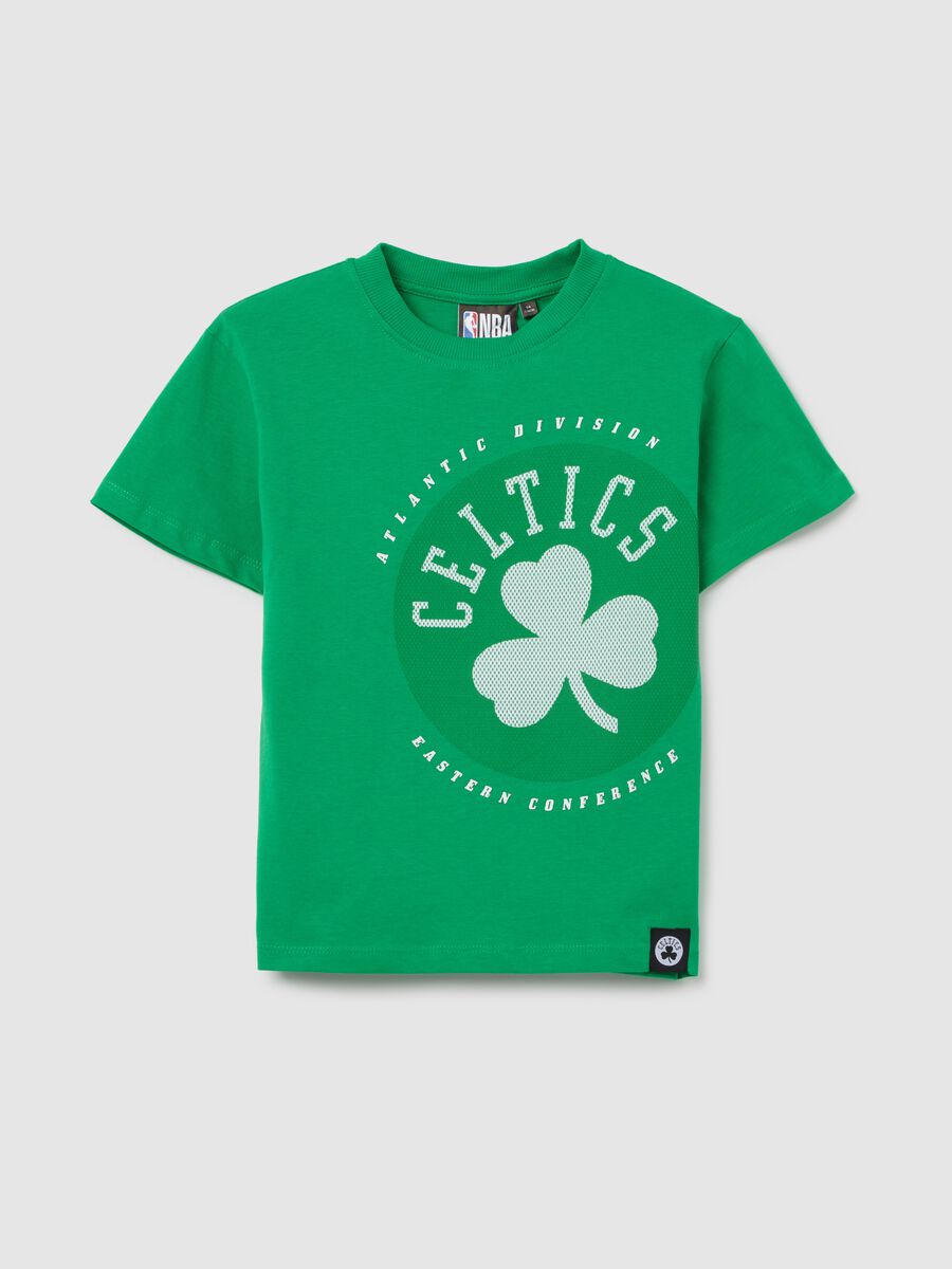 Green Celtics NBA Cotton T-shirt_0
