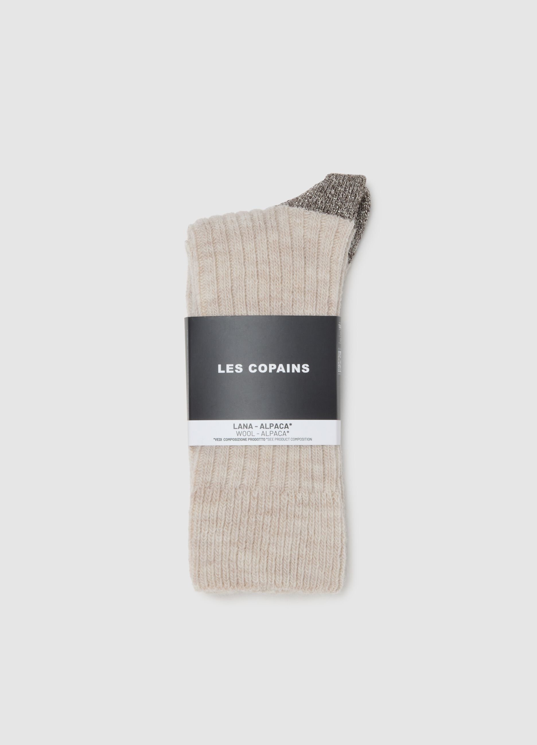Long Beige Socks