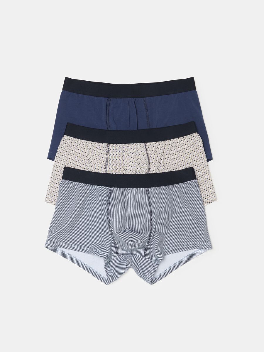Three-pack boxer shorts with pattern in stretch organic cotton_5