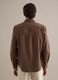 Brown shirt in pure cotton regular fit_3