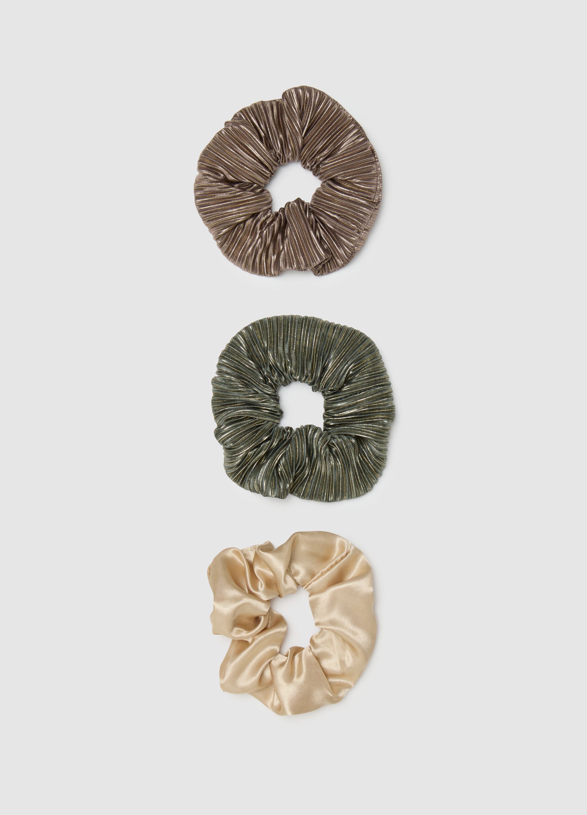Women's Multicoloured Fabric Scrunchies