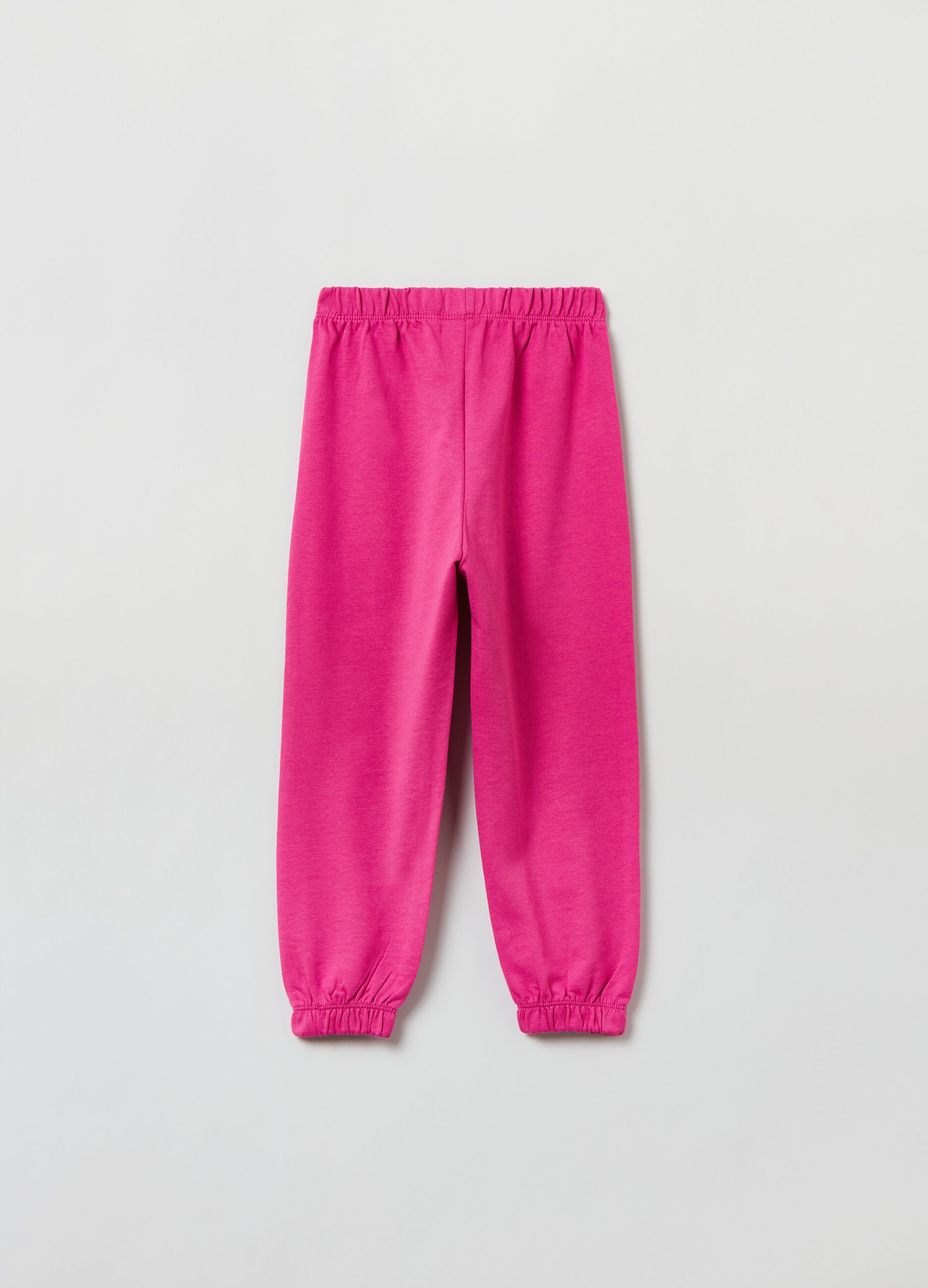 Joggers in felpa con profili elasticati_1