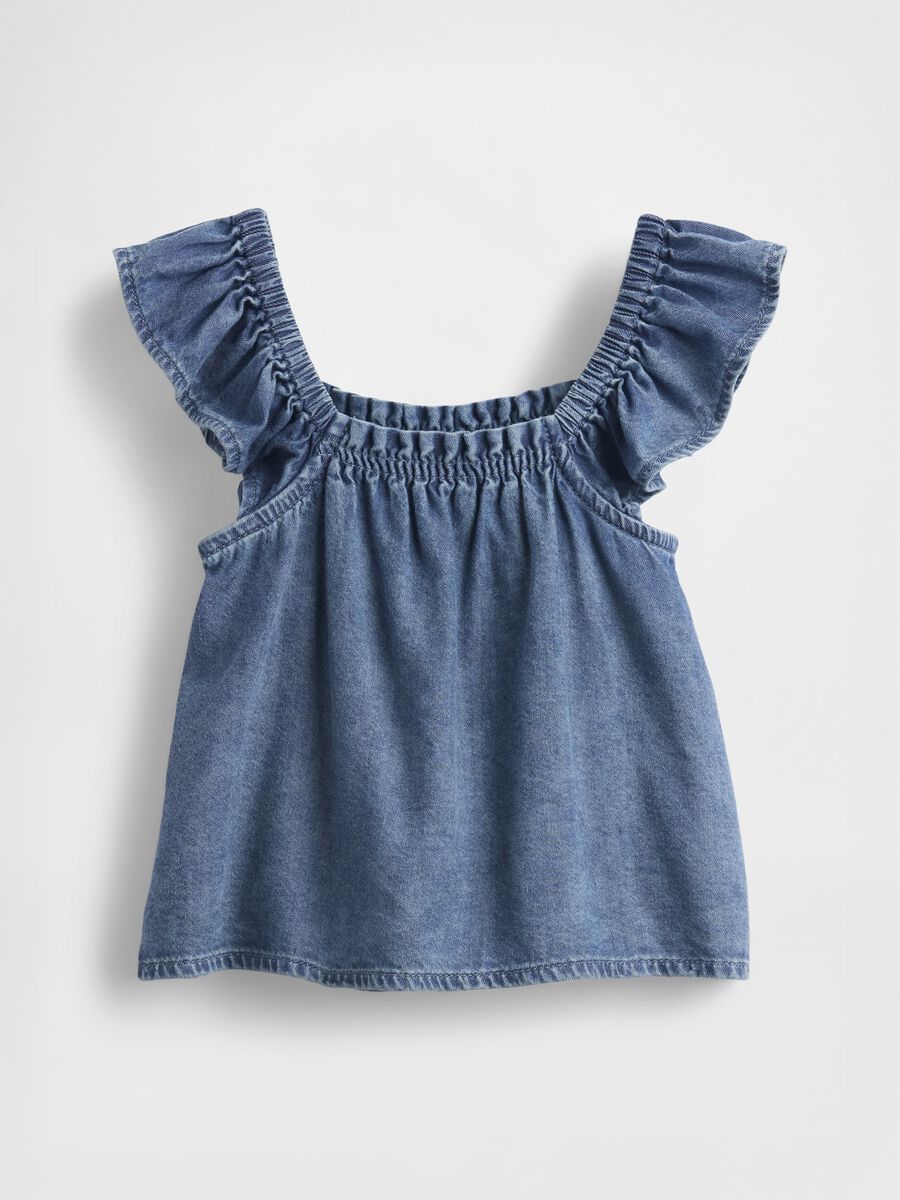 Light Denim Smock Top_2