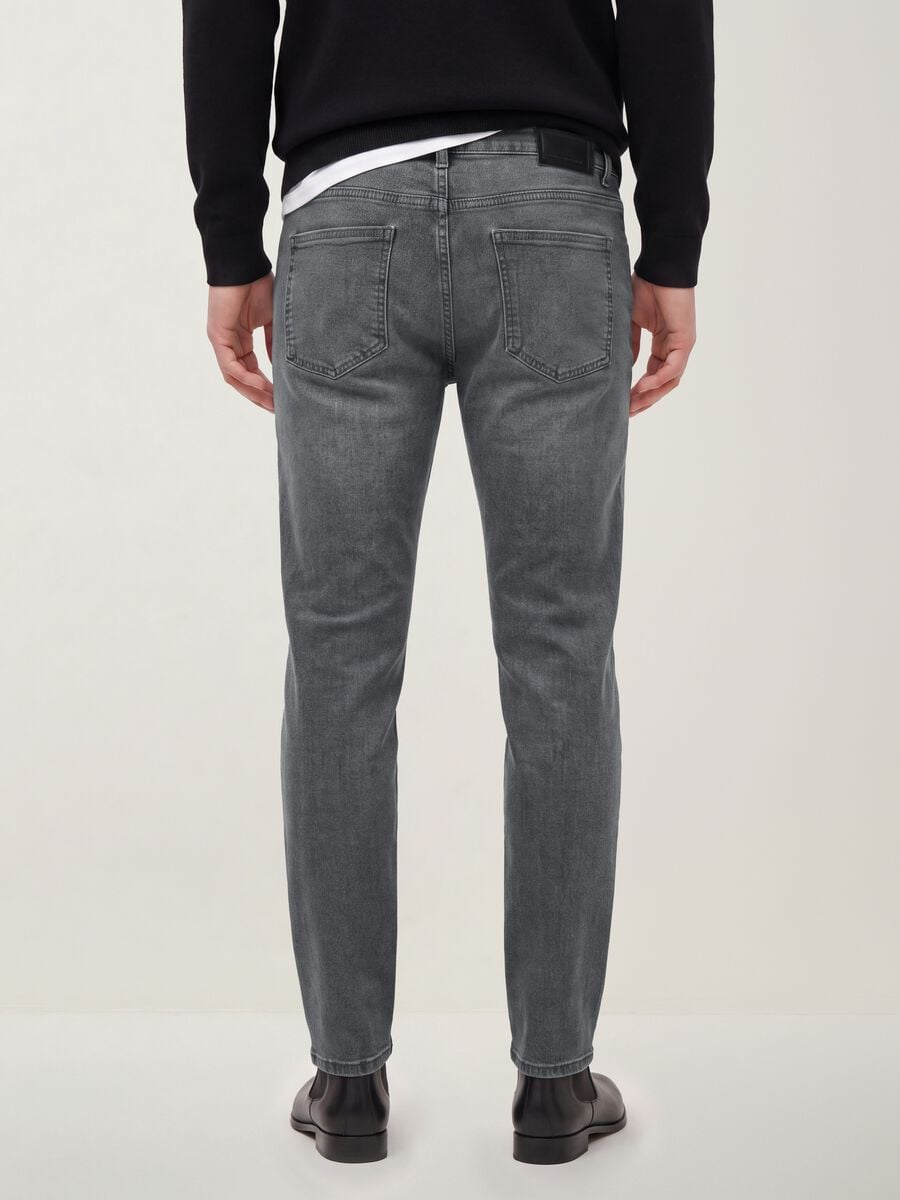Grey stretch-cotton slim-fit denim jeans_2