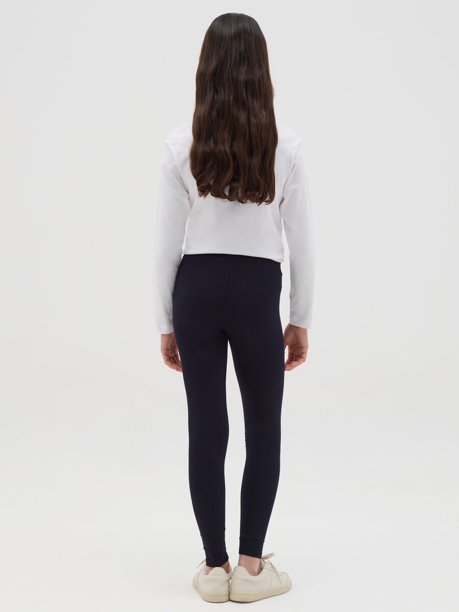 Printed stretch cotton leggings_3