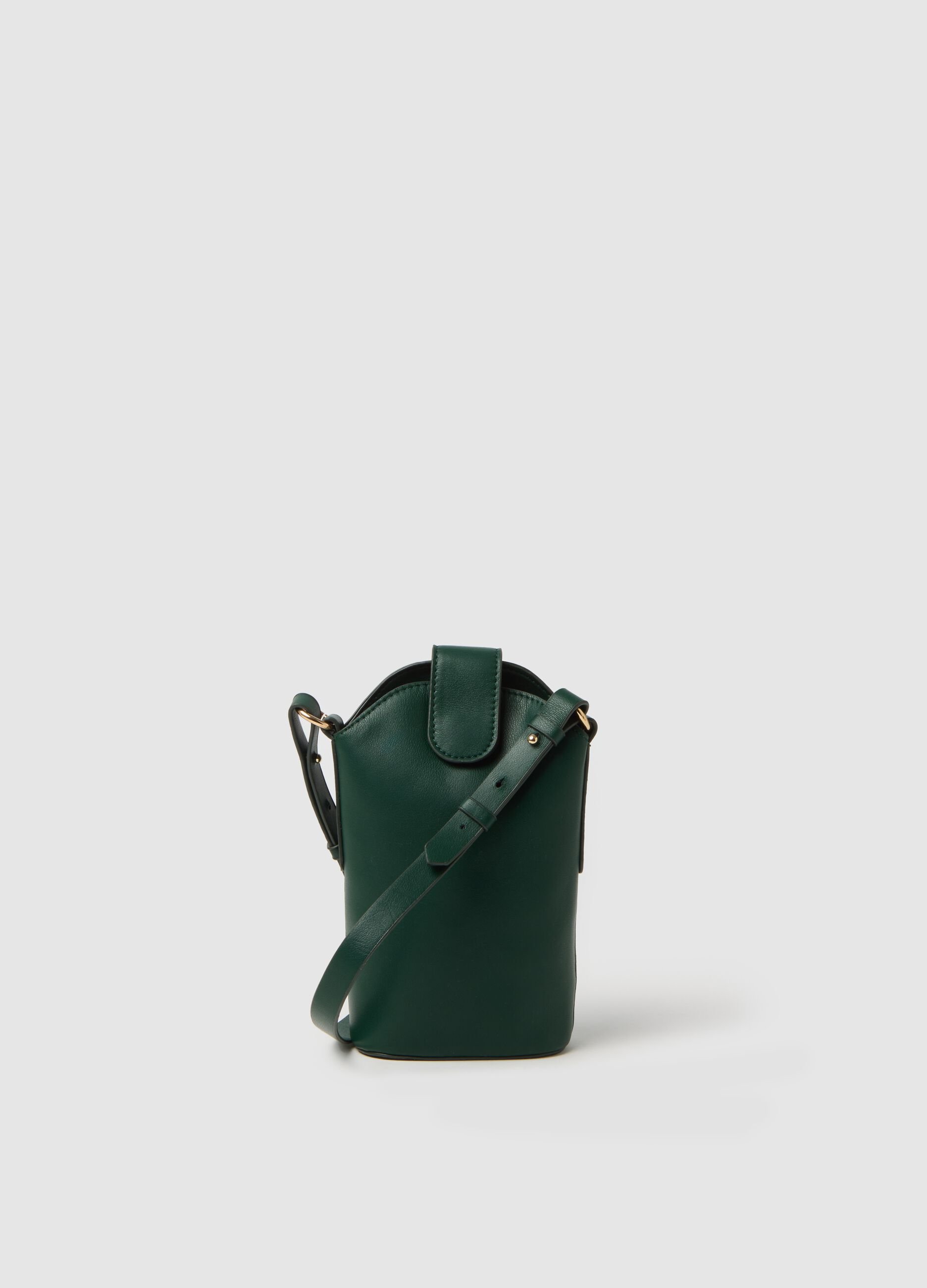 Green Bag with Shoulder Strap