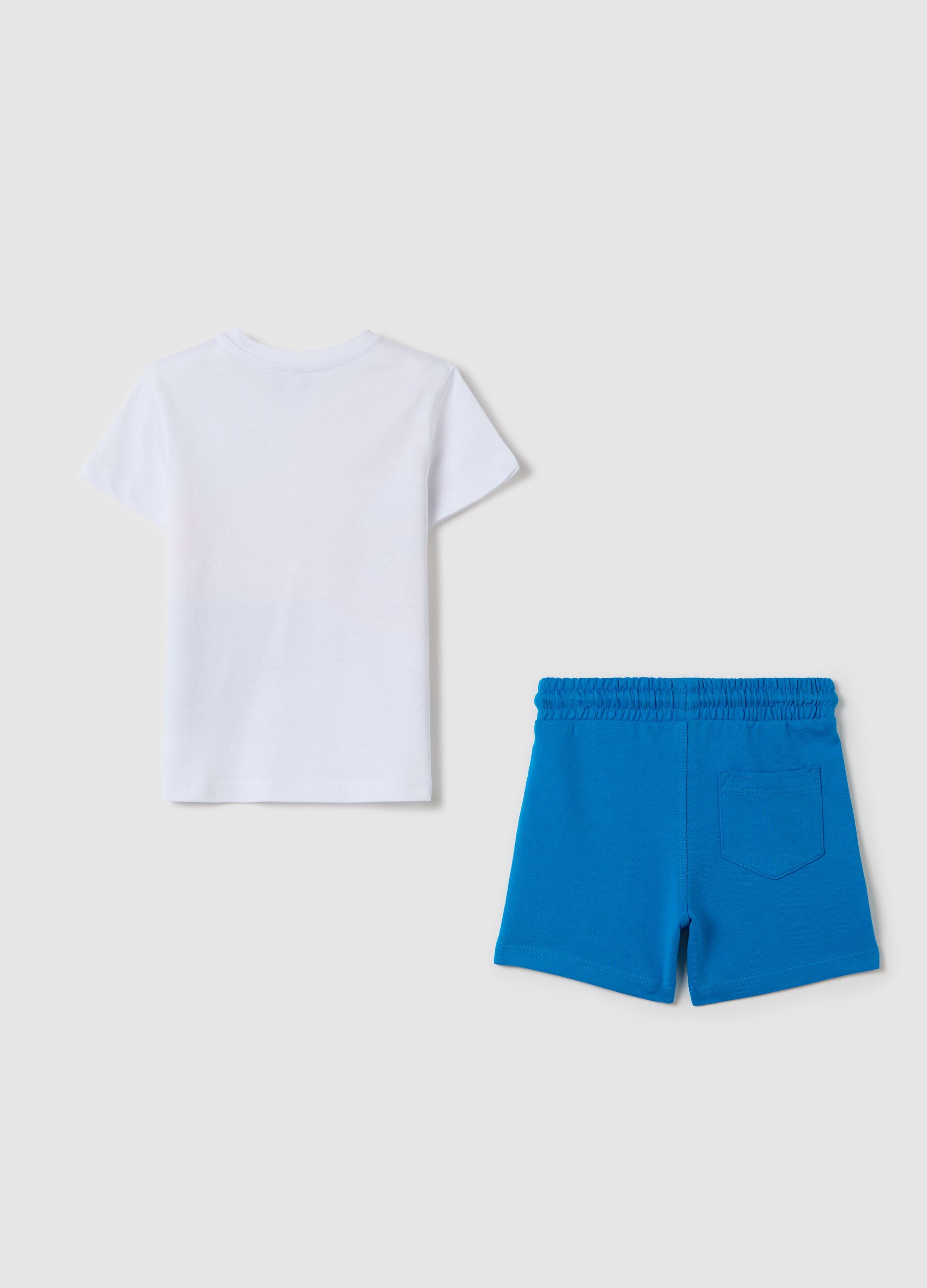 Jogging set with animals print in cotton