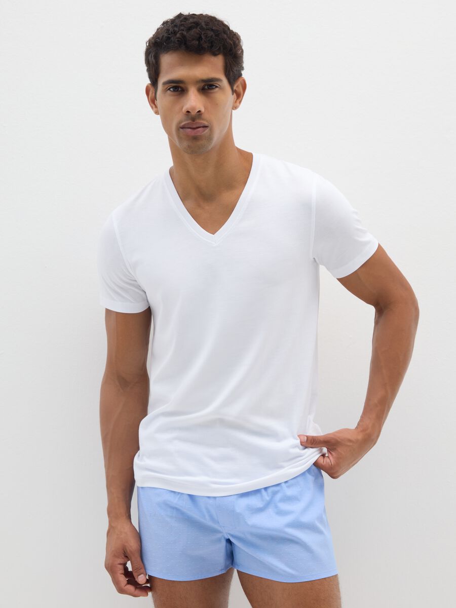 Bipack di boxer in puro cotone multicolor regular fit_0