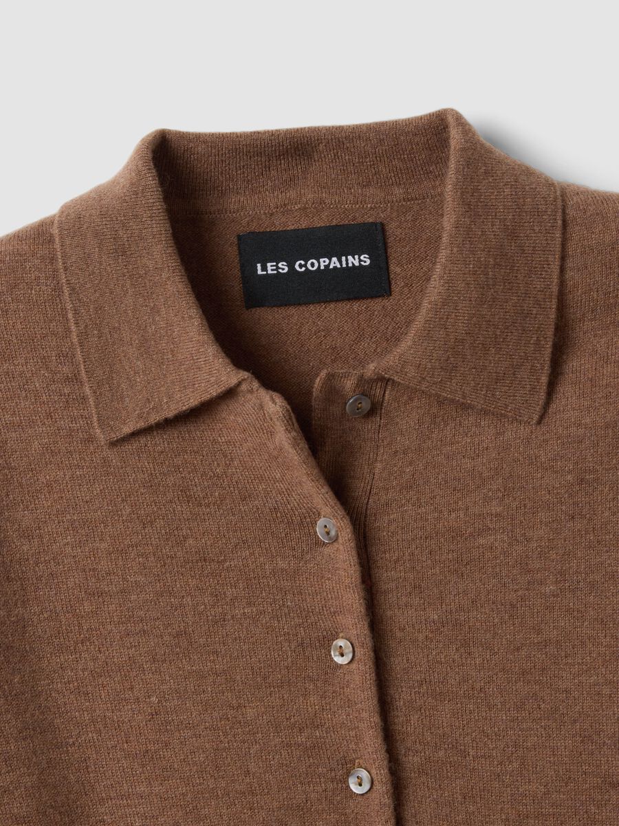 Brown pure wool crew-neck jumper_5