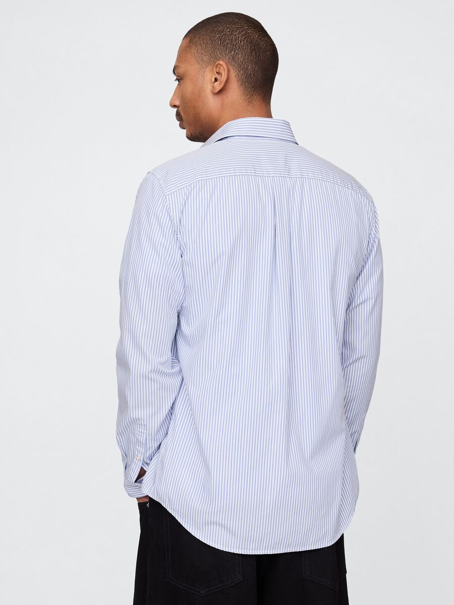 Blue Striped Cotton Shirt_2