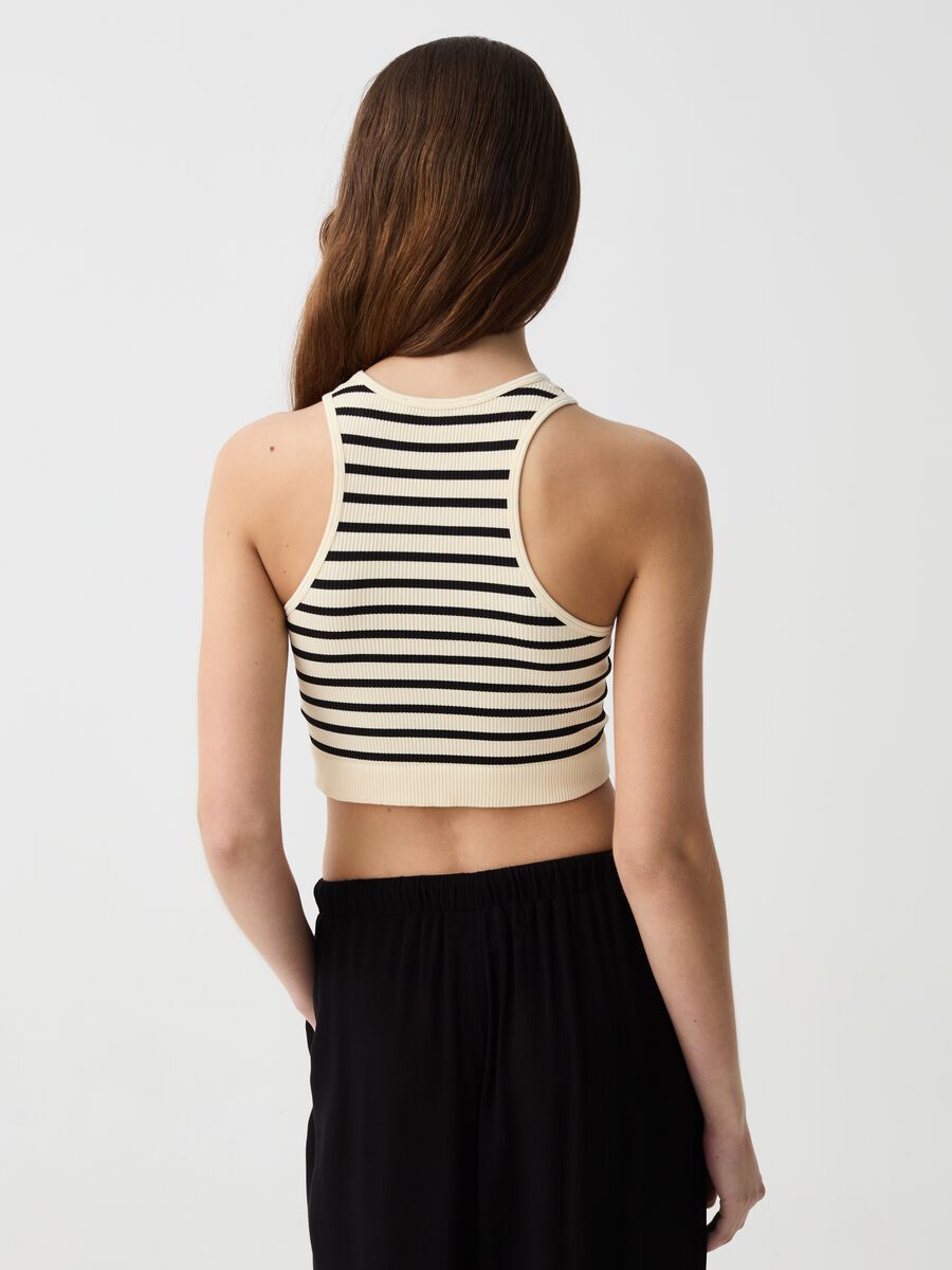 Crop top seamless a righe_2