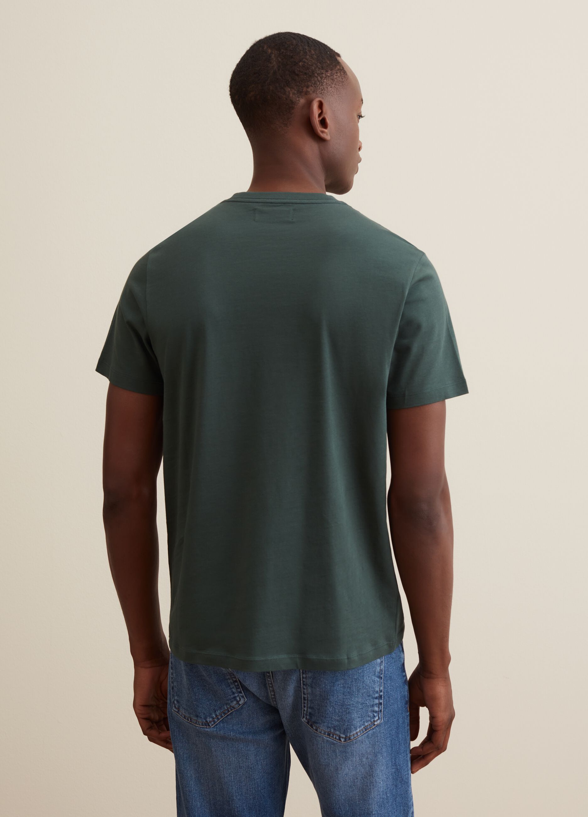 T-shirt in cotone Supima con scollo rotondo_2