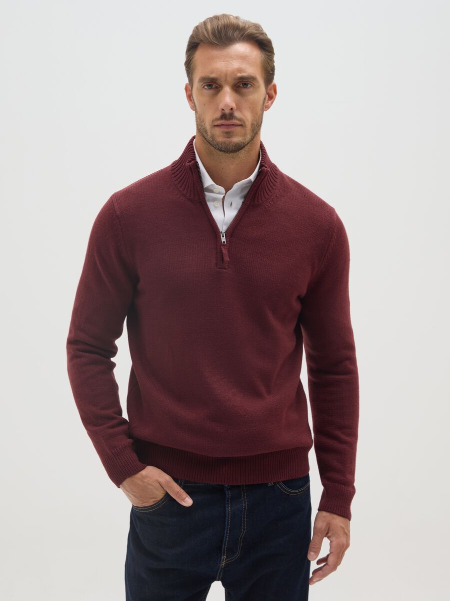 Red Sweater Regular Fit_0