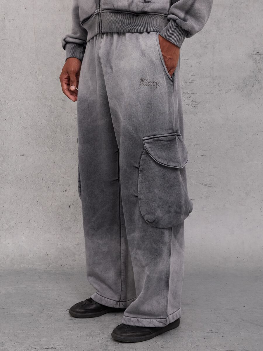 Sunfaded Cargo Sweatpants Vintage Grey_0