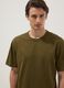 Green pure cotton T-shirt, relaxed fit_2