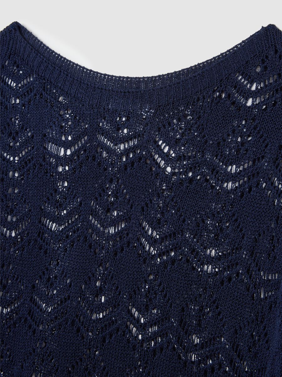 Women's Blue Regular Fit Jumper_5