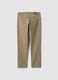Pantaloni beige in cotone elasticizzato slim fit_2