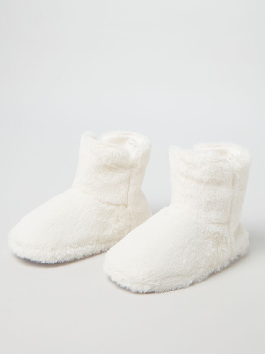 Pantofole a stivaletto teddy_1