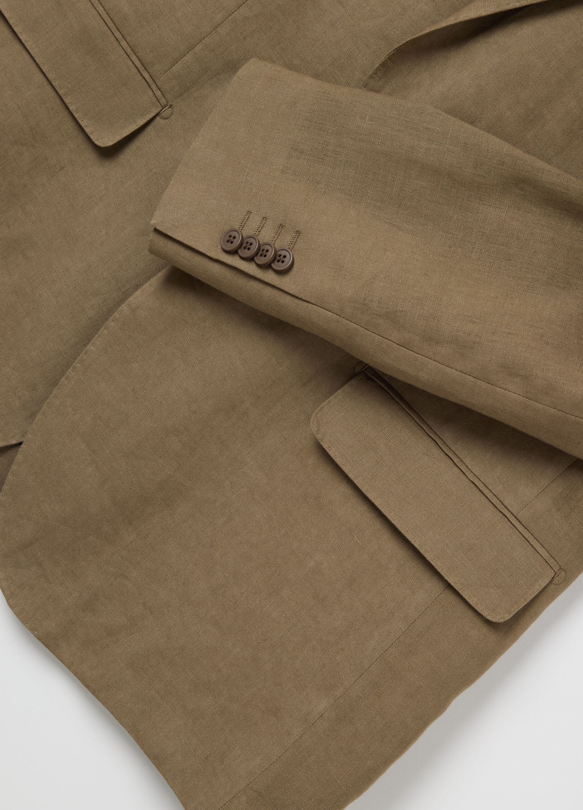 Plus Size oversized blazer in linen