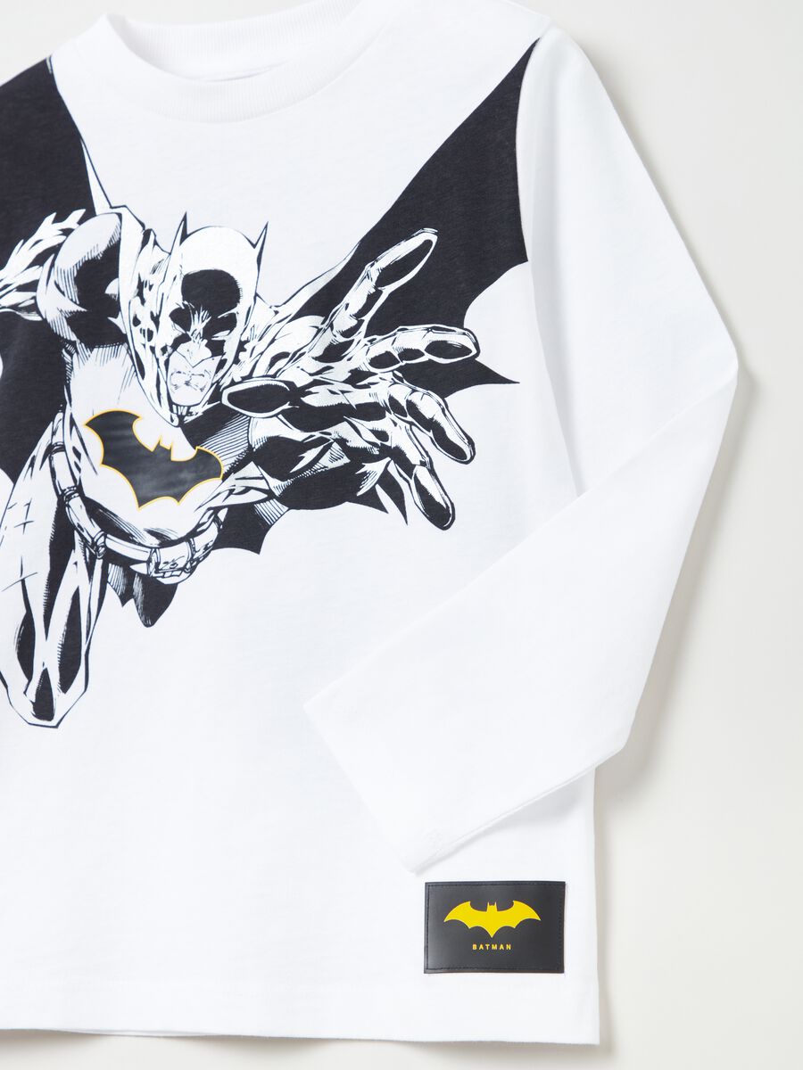 T-shirt a maniche lunghe stampa Batman _1
