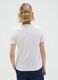 White regular fit pure cotton T-shirt_3