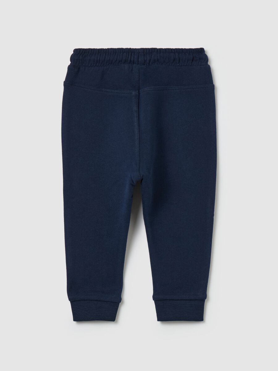 Joggers with drawstring and penguin patch_1