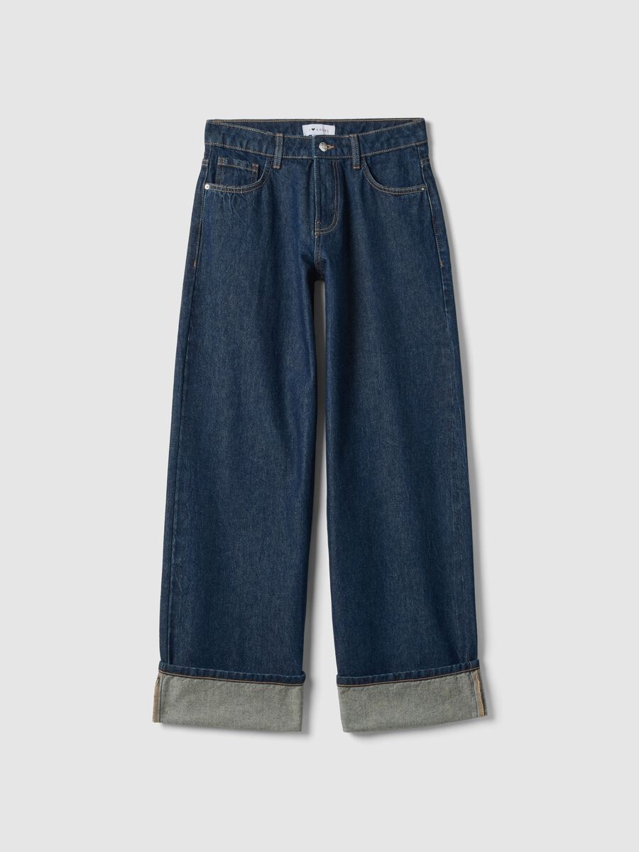 Pure Cotton Blue Boyfriend Fit Jeans_4