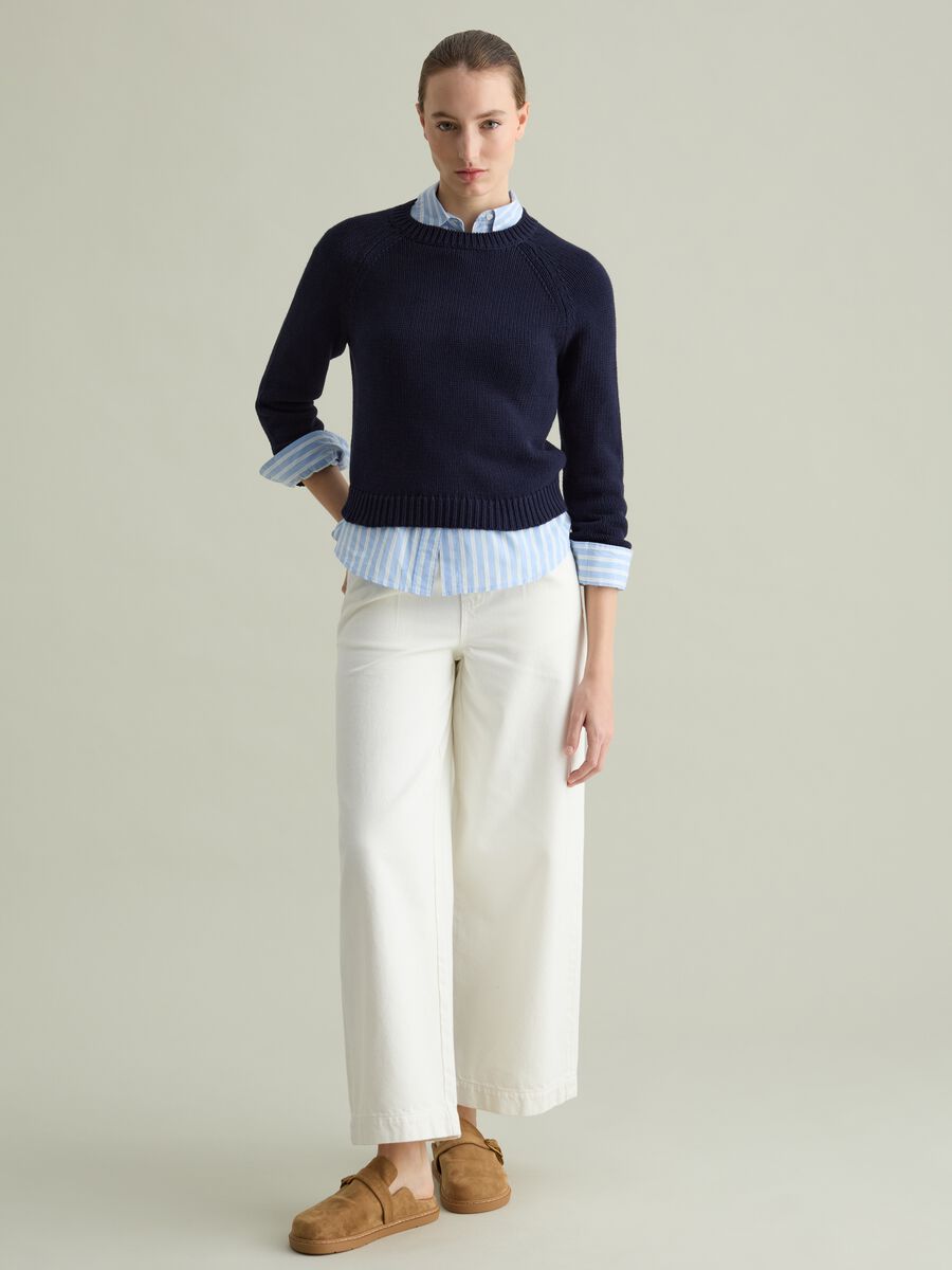 Cotton pullover with raglan sleeves_1