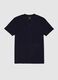 Men's Blue Pure Cotton T-shirt_4