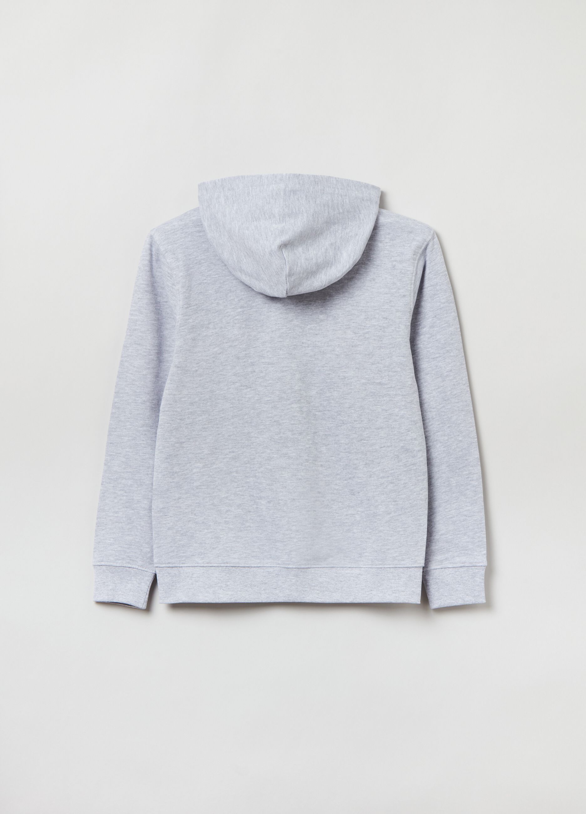 Full-zip in French Terry con cappuccio_1