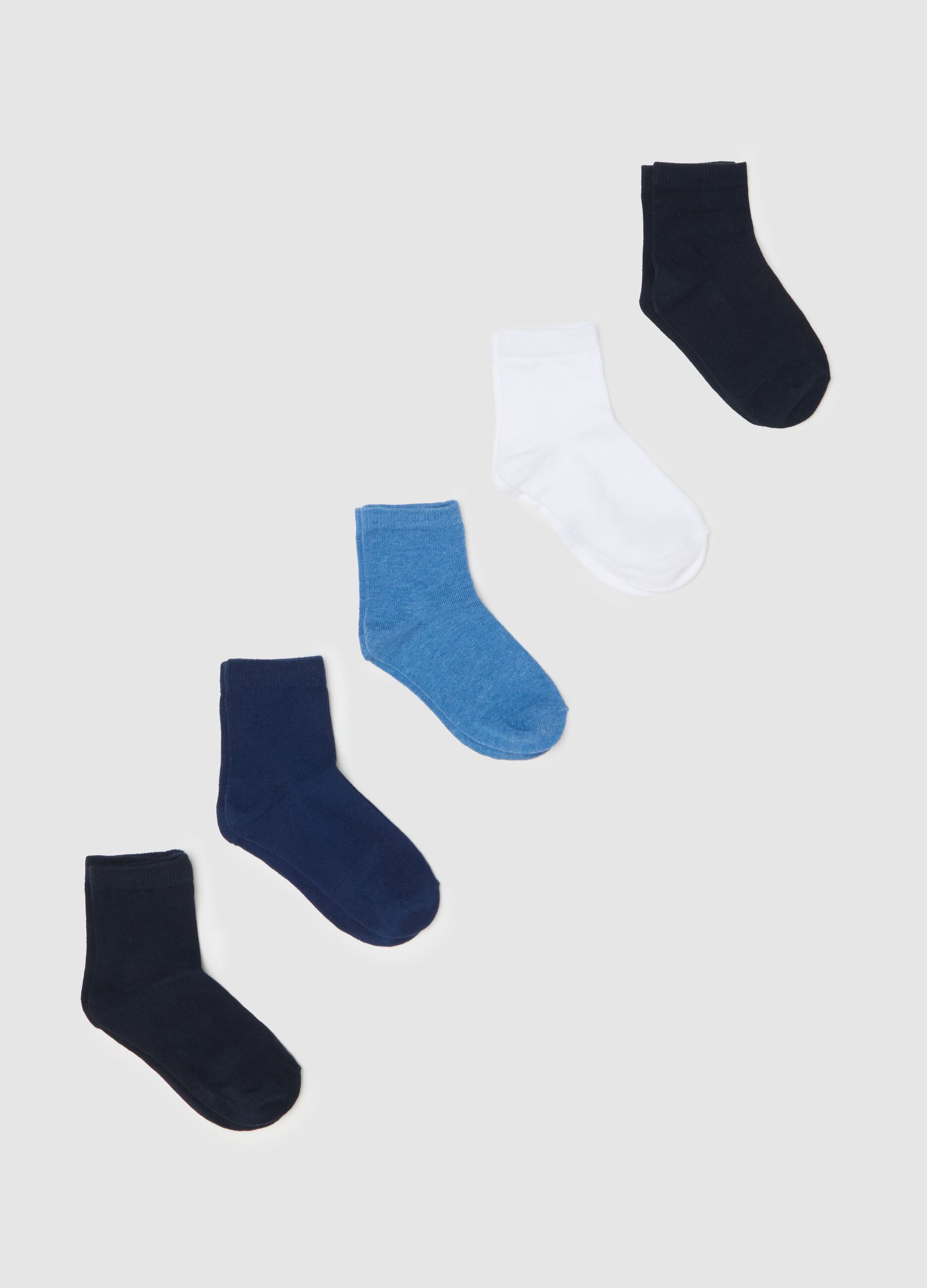 Five-pair pack short stretch socks