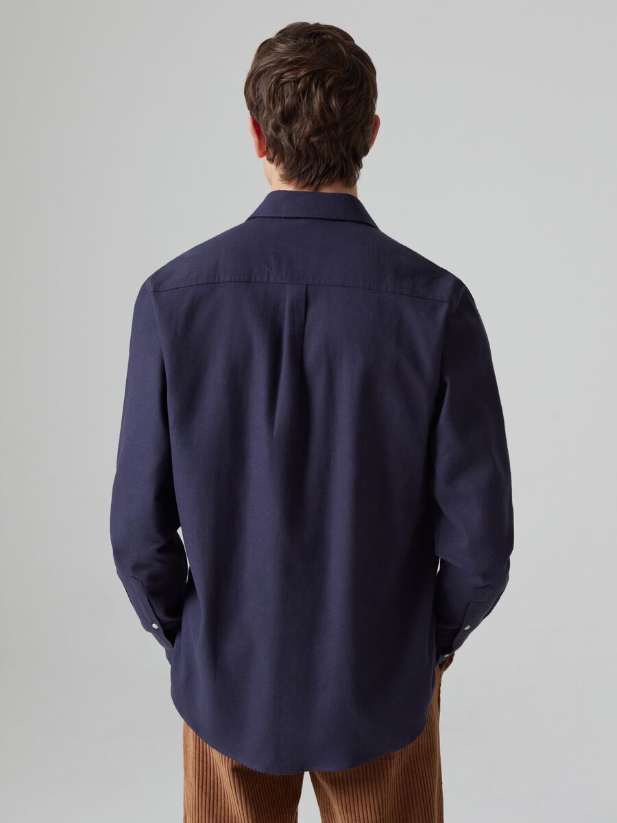 Camicia in flanella tinta unita_2