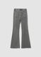 Jeggings grigi flare fit in cotone elasticizzato per ragazza_4