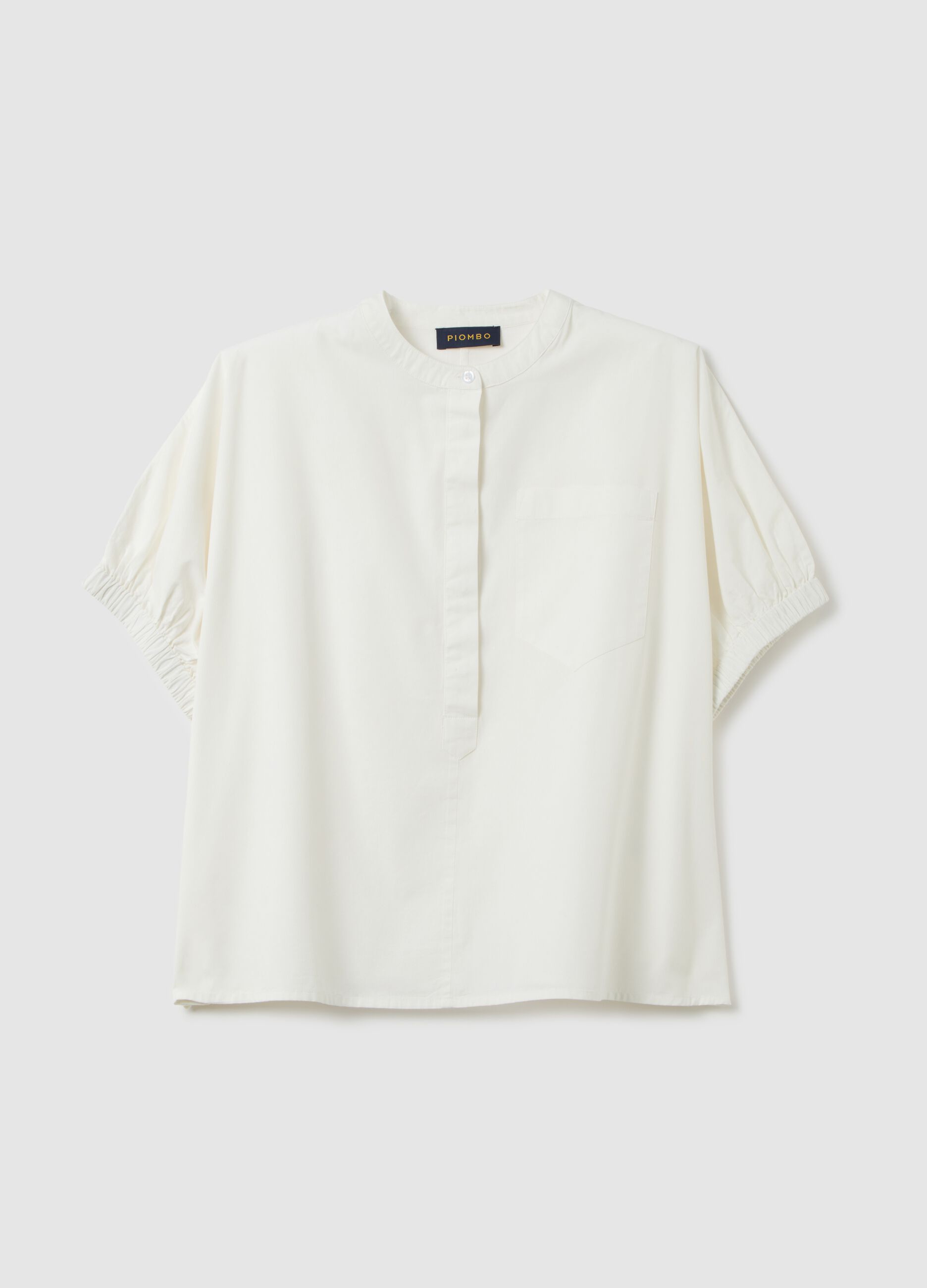 Camicia oversize da donna in puro cotone bianca