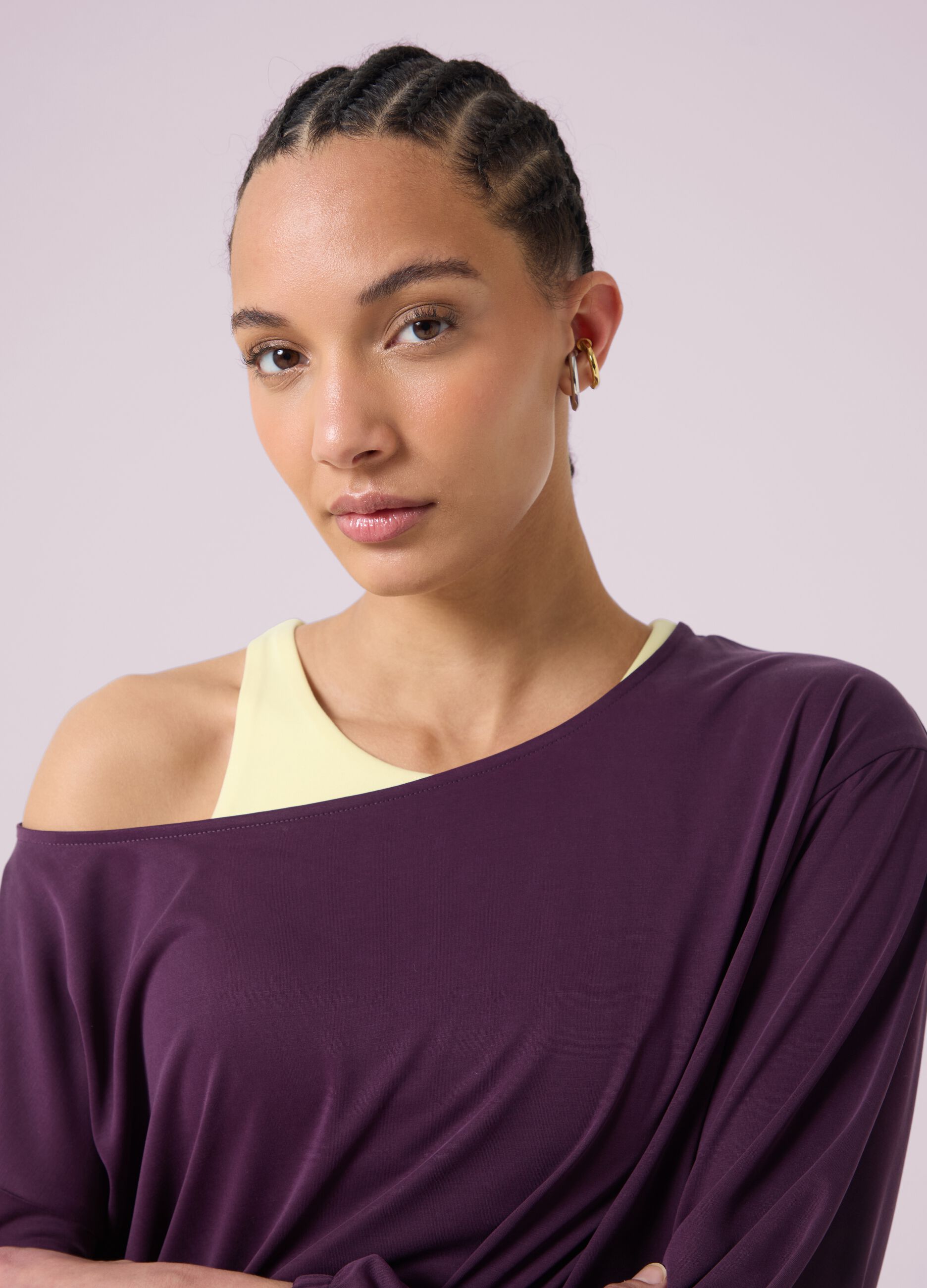 T-shirt fluida crop ALTAVIA STUDIO