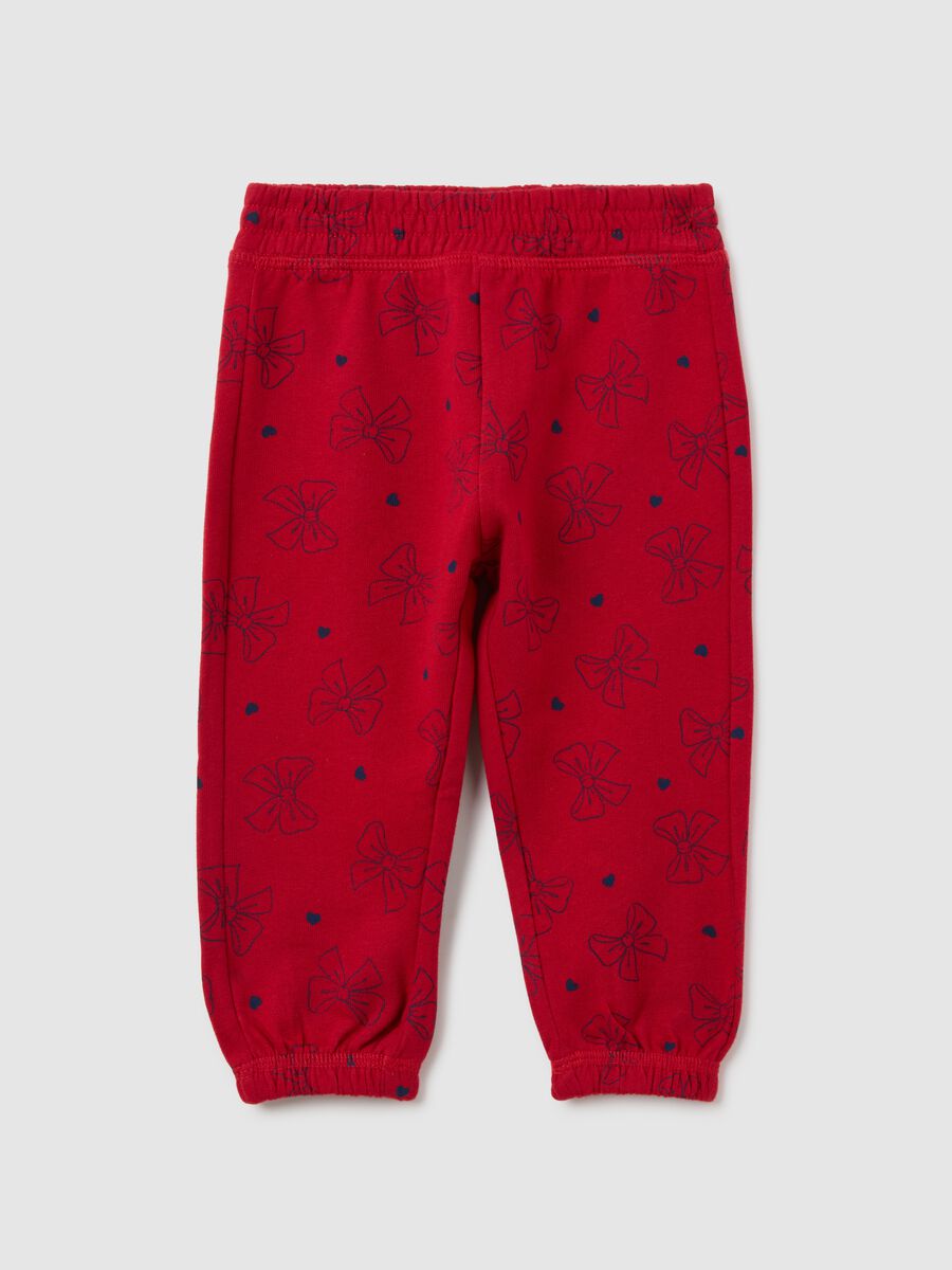 Girls' Pure Cotton Red Trousers_0