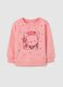 Children's pink pure cotton sweater regular fit_0