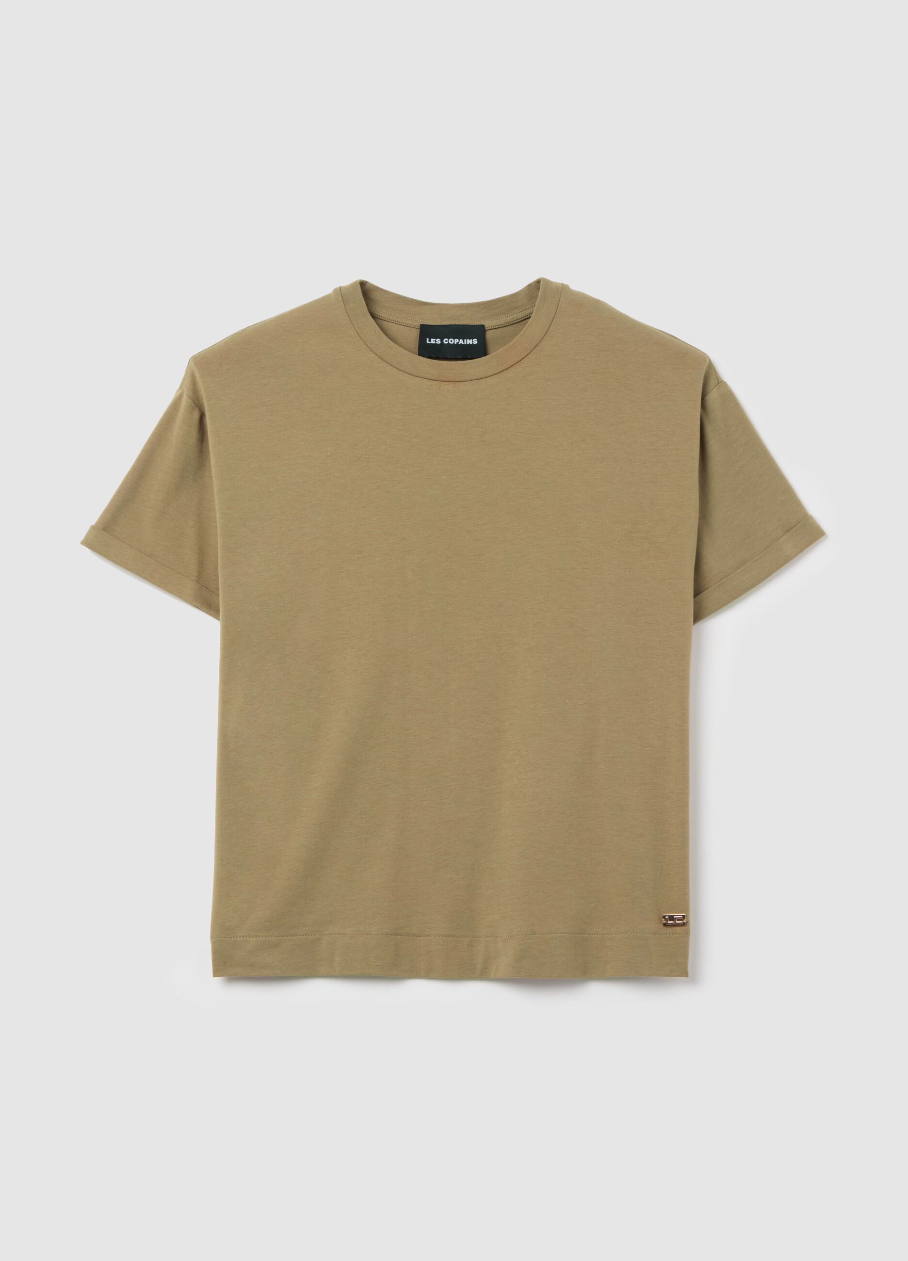 T-shirt in cotone e modal stretch