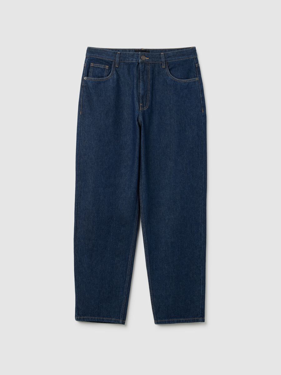 Pure Cotton Blue Baggy Jeans_5