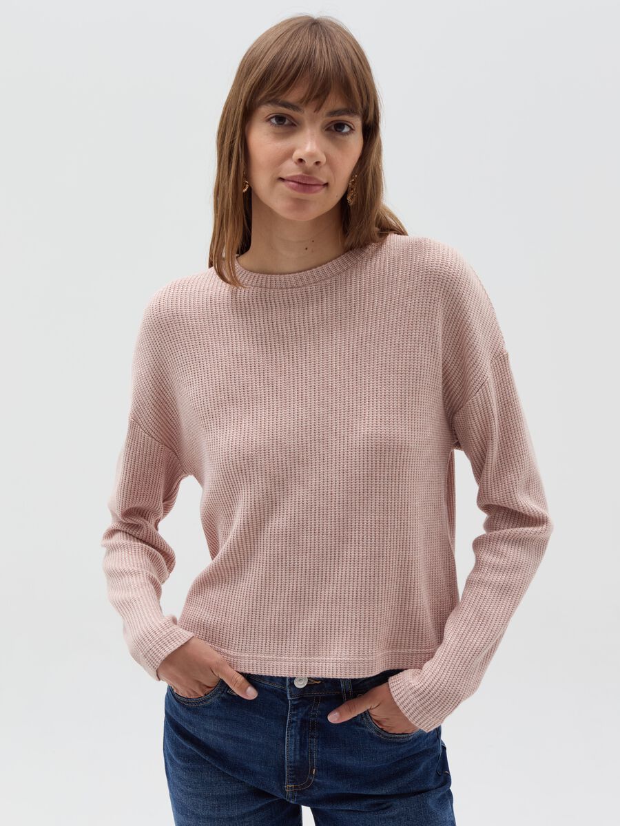 Flat ribbed top with lurex_0
