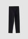 Black organic stretch cotton leggings_0