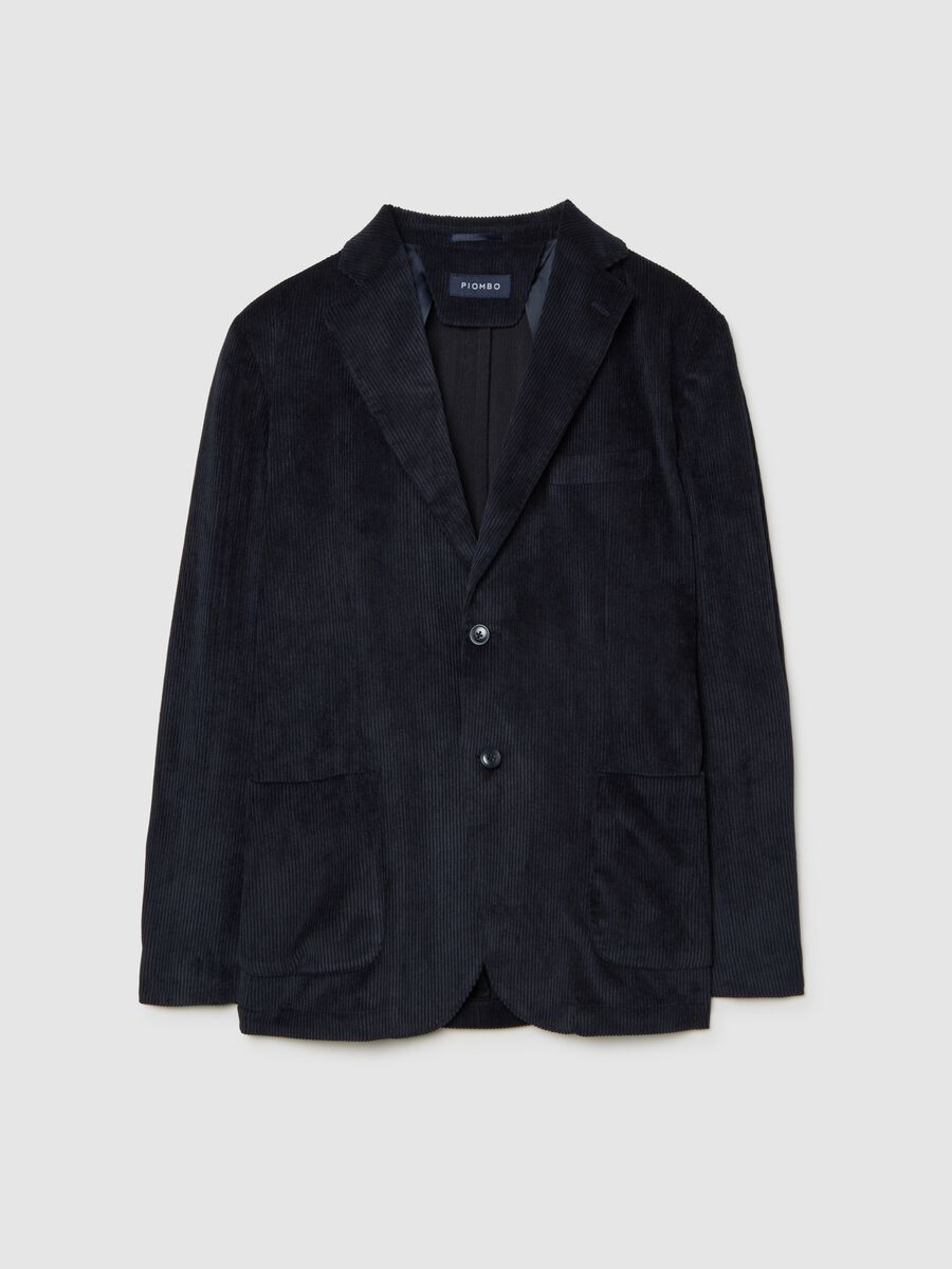 Black Corduroy Blazer_0