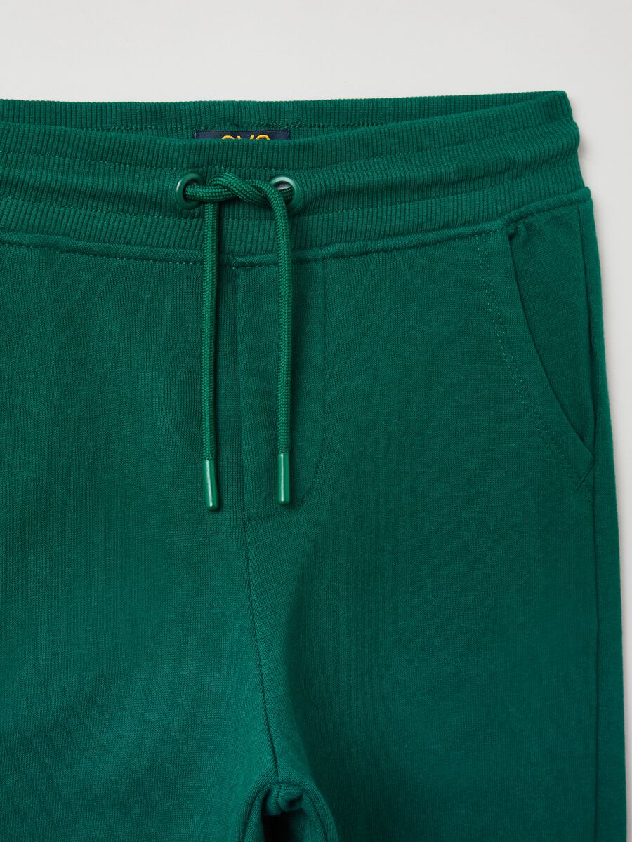 Joggers in felpa con coulisse_2