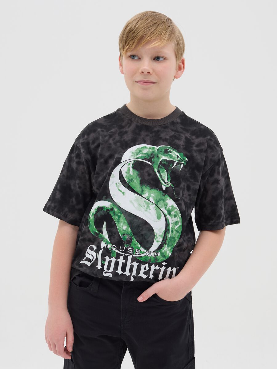 T-shirt in cotone Tie Dye con stampa Harry Potter_0