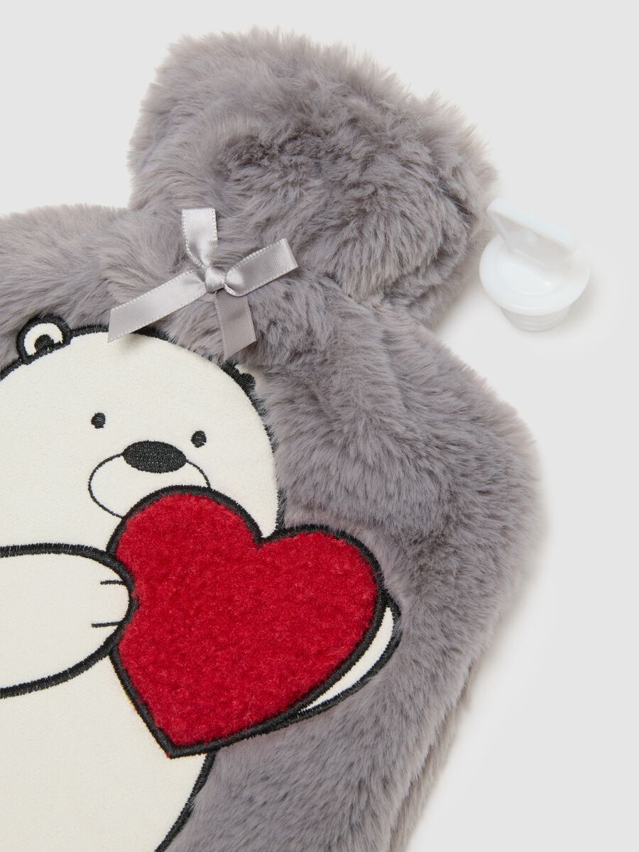 Grey Hot Water Bottle with Cover_2