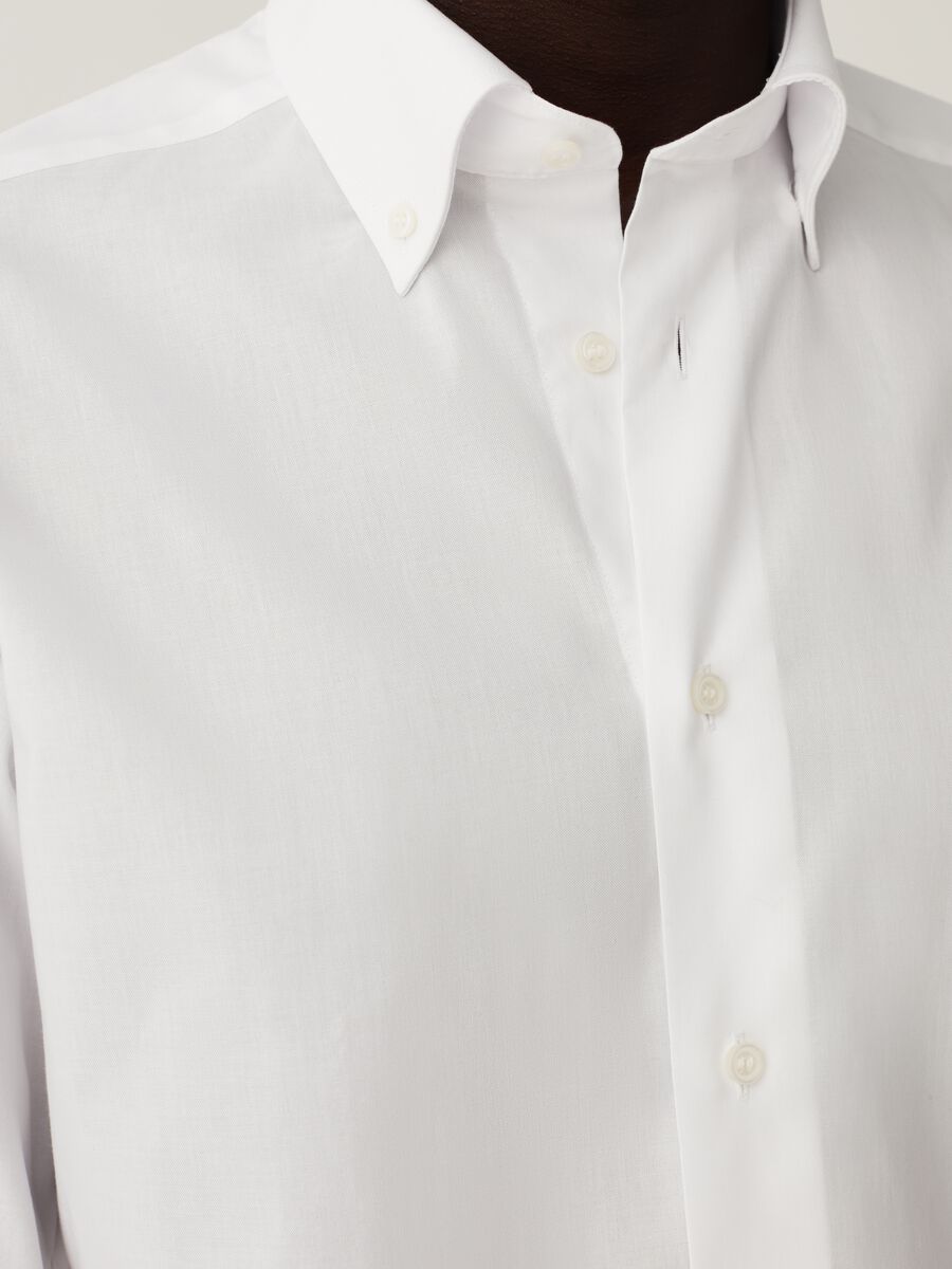 Camicia slim fit in cotone button-down_3