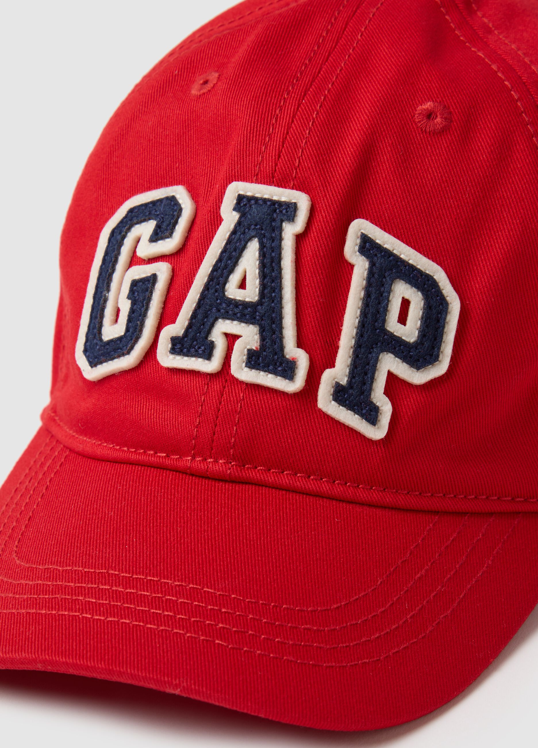 Baseball cap with logo patch